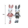 thumbnail image 1 of Handmade Crochet Kit for Beginner Cute Rabbits Stuffed Toy Doll Crochet All in Learn to Crochet Grey and Pink, 1 of 6