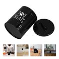 thumbnail image 4 of icolorfuled Black Airtight Dog Food Storage Container with Lid for Kitchen Counter Metal Jar 7.5x11.2 Inches, 4 of 6
