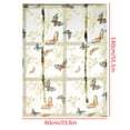 thumbnail image 3 of Pompotops Rod Lift Kitchen And Bathroom Window Curtains, Butterfly Flower Sheer Curtains Clearance, 3 of 7