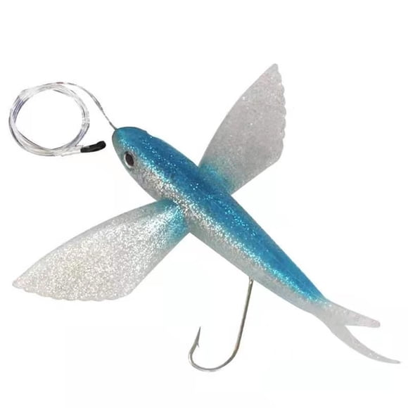 Appât Artificiel pour Poisson Volant, Leurre de Thon Souple, Leurre de Pêche en Eau de Mer pour Poisson Roi