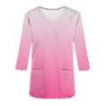 thumbnail image 5 of Funicet Hauts pour Femmes, Vêtements pour Femmes, Nouvelle Mode T-Shirt Décontracté Col en V Imprimé Col Rond Manches 3/4 Vêtements d'Allaitement Haut, Hauts Manches 3/4 pour Femmes, Hauts Décontractés pour Femmes, 5 of 5