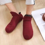 Socks Indoor Floor Non-Slip Thermal Socks, Woven And Velvet Indoor Socks Slippers, Thermal Slipper Socks For Women Sports Socks