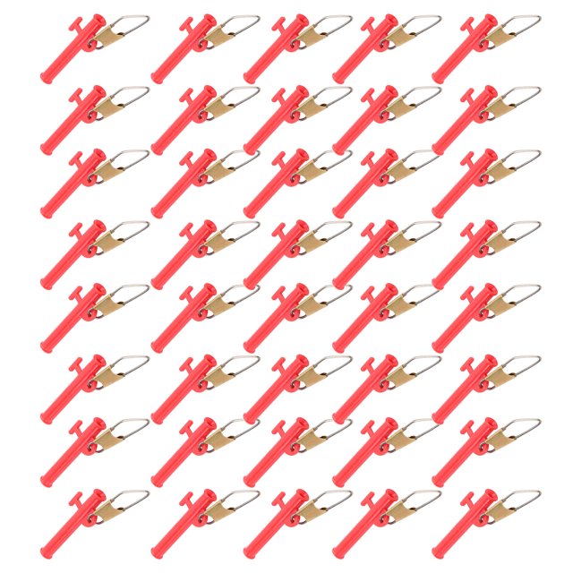 4Bags Fishing Line Sinker ABS Slider Clip with Metal Snaps for Various Rigs Outdoor Fishing Accessories