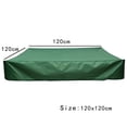 thumbnail image 2 of Sandbox Cover Waterproof Sandbox Cover with Drawstring Waterproof Dustproof Protection Green, 2 of 11
