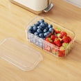 thumbnail image 2 of Hearth & Gear Kitchen Refrigerator Rectangular Crisper Microwave Heat Lunch Food Lunch Fruit Storage Sealed Reusable Zip Bags Silicone Beeswax Food Wraps Storage Snack Bags Freezer Slider Funnel Stand, 2 of 7