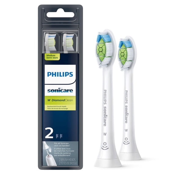 Philips Sonicare Diamondclean Replacement Brush Heads, White, HX6062