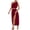 Red, variant on Drindf Dresses for Women 2025 Casual 2 Piece Solid Maxi Dress Summer One Shoulder Crop Top High Waisted Maxi Dress Trendy Split Skirt Set Boho Dress