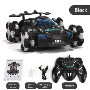 YANGHONGY Remote Controlled Car 2.4GHz Racing RC Car LED Light 360° Rolling Drift Spray Car