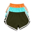 thumbnail image 1 of Timegard 3pc Womens Yoga Short Elastic Waisted Summer Athletic Running Active Sports Shorts Sweatshorts, 1 of 7