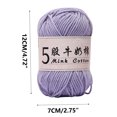 thumbnail image 3 of Naittoop Milk Cotton Yarn, Sunlight Color, 325m, 1 Ball, 3 of 6
