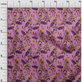 thumbnail image 3 of oneOone Silk Tabby Purple Fabric Tropical Craft Projects Decor Fabric Printed By The Yard 42 Inch Wide, 3 of 5