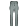thumbnail image 4 of Pants for Men, Mens Fashion Drawstring Elastic Waist Solid Color Casual Length Pants, 4 of 6
