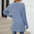 thumbnail image 4 of Yuyuzo Cardigan for Women 2024 Fall Ribbed Knit Sweater Open Front Long Sleeve Outwear with Pockets, 4 of 6