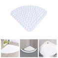 thumbnail image 1 of Tapis de Douche d'Angle Antidérapant, Coussinet, Quadrant, Secteur, Caoutchouc, Antibactérien, 1 of 8