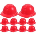 thumbnail image 1 of MOVTOTOP 10Pcs Mini Helmets Creative Mini Helmet Red Color for Imaginative Play Entertainment Decorative Use by Children, 1 of 8
