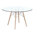 thumbnail image 1 of Table à manger en verre 36", 1 of 2