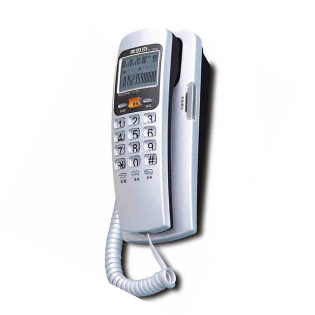 letairis For FSK/DTMF System Caller ID Wall-mounted Fixed Telephone Small Household Extension Caller ID Wall Landline Telephone for Hotel Desk Putting