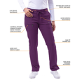 thumbnail image 4 of Adar Pro Sarraus pour Femmes - Pantalon de Sarrau de Yoga à Jambe Étroite, 4 of 8