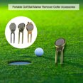 thumbnail image 3 of Zinc Alliage Golf Pitchfork Professionnel Sport Fourche Réutilisable Putting Vert Divot Outil Boule Fabricant Détachant Formation Aides Réparation Fourche Fournitures, 3 of 8