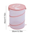 thumbnail image 3 of MTBLYS Laundry Basket Bag Foldable Mesh Storage Basket 17.71X13.77 Inch Breathable Clothes Hamper Multicolor Lightweight Laundry Bin for Home, 3 of 6