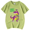 thumbnail image 5 of LUOGENLI T-Shirt pour Filles T-Shirt Décontracté Imprimé à Col Rond à Manches Courtes T-Shirt Chemise Décontractée Chandails de Pâques pour Filles 2025 Vert Pâle 12-13 Ans, 5 of 5