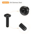 thumbnail image 4 of Unique Bargains Flanged Button Head Socket Cap Screws, 25 Pack M5x20mm 304 Stainless Steel Bolts, 4 of 5