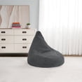 thumbnail image 2 of Lounge & Co Dark Grey Sherpa Bean Bag Cover, 1 bean bag cover, 2 of 5