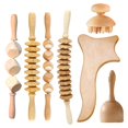 thumbnail image 4 of 7x Wood Massage Tools, Lymphatic Drainage Massager Body Sculpting Tools,, 4 of 8