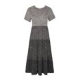 thumbnail image 4 of Dresses for Women Womens Round Neck Short Sleeve Printed Dress, 4 of 5
