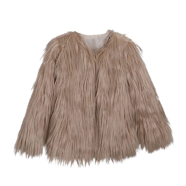LSLJS Manteau Court à Col en V pour Femmes, Manches Longues, Polyvalent, Haut Premium