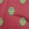 thumbnail image 1 of oneOone Viscose Chiffon Red Fabric Asian Block Face Sewing Craft Projects Fabric Prints By Yard 42 Inch Wide, 1 of 4
