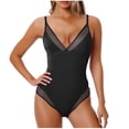 thumbnail image 1 of Diufon Women's Bikini Swimsuit Backless Deep V Neck Ruched Slim Swimwear Summer Beach Bathing Suits with Pads, 1 of 4