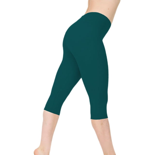 Innerwin Bottoms Solid Color Ladies Loungewear Summer Skinny Lounge Pants Blackish Green L