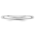 thumbnail image 2 of Bague Demi-Ronde en Or Blanc 10K 2,5 mm Taille 8, 2 of 3