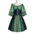 thumbnail image 1 of Robe Courte à Épaules Dénudées, Tenue de Fête Renaissance Médiévale Vintage à Manches Courtes, Robe Élégante et Confortable pour Femme, 1 of 3
