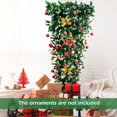 thumbnail image 4 of Patiojoy 7.5FT Pre-lit Upside Down Christmas Tree, Artificial Tree w/400 Warm White LED Lights & 8 Lighting Modes, Snowy Inverted Christmas Tree for Festival, 4 of 10