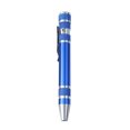 thumbnail image 1 of Blue 8-In-1 Multifunctional Screwdriver Aluminum Alloy Pen Style For Glasses Phones Watches Laptops Electronics Jewelry Repair Tool With 8 Bits And Magnetic Tip In Blue, 1 of 2