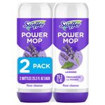 Swiffer PowerMop Solution de nettoyage du sol avec lavande parfumée, boîte de 2