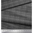 thumbnail image 3 of Soimoi Georgette Viscose Fabric Plaid Check Decor Fabric Printed Yard 42 Inch Wide, 3 of 3