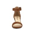 thumbnail image 2 of BLISSFUL STEP Women's Ankle Buckle Strap Chunky Heel Sandal Shoes Brown 6.5, 2 of 8