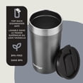 thumbnail image 3 of Contigo Streeterville Stainless Steel Travel Tumbler with Splash-Proof Lid, 16 oz (473 ml), Vacuum-Insulated Metal Cup for Coffee and Tea with Grip Base to Prevent Slipping, Sake, 3 of 8