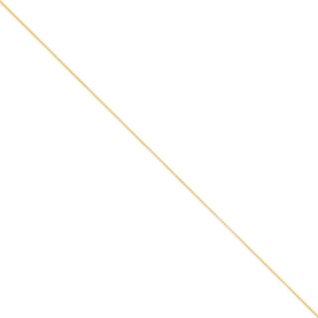 14K Yellow Gold 1.1mm Solid Polished Spiga Chain