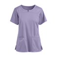 thumbnail image 1 of RKSTN Women's Short Sleeve V-Neck Pocket Care Workers Tops, 1 of 4