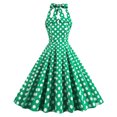 thumbnail image 1 of Costumes d'Halloween Aguichant pour Femmes Mode Col en V Sans Manches Vintage Imprimés Robes de Fête Cocktail Robes Extensibles Robe de Fête pour Femmes 2023 en Liquidation, 1 of 9