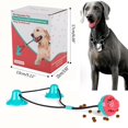 thumbnail image 5 of Pet Double Ventouse Dentelée Molaire Boule Jouet Multifonction Interactif Animal Agressif Corde à Mâcher, 5 of 5