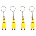 thumbnail image 1 of 4pcs Squeeze Screaming Chicken Keychain Funny Chicken Pendant For Keys Bags Phones, 1 of 2