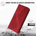 thumbnail image 4 of Case for Motorola MOTO G15 Power Card Slots Holder Wallet Kickstand Folio Flip PU Leather Magnetic, 4 of 5