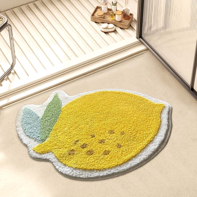 LSLJS Fruit Bath Mat Lovely Bathroom Carpet Especially Absorbent Very Soft and Dry Fast In Children's Room Bathroom Or Other Room Bathroom Rugs