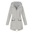 thumbnail image 2 of Veste de Pluie Unie pour Femmes en PVC, Extérieure, Grande Taille, Imperméable, à Capuche, Coupe-Vent, Ample, 2 of 5
