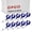 Dark Blue, variant on GOGO 100PCS Solid Color ID Card Badge Holder Reel For Nursing-Assorted